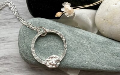 Recycled Silver Circle Necklace
