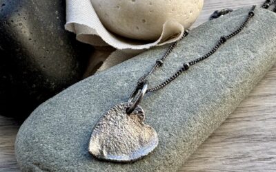 Recycled  Silver Heart Necklace
