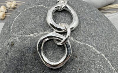 Silver Flow Link Pendant