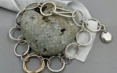 Silver and Gold Link Bracelet