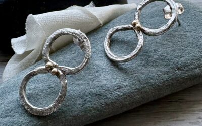 Silver ‘Infinity’ Drop Earrings